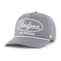 Men's '47 Gray Los Angeles Dodgers Foundational Hitch Adjustable Hat