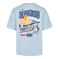 T-shirt bleu clair « 47 » pour homme des Dodgers de Los Angeles, Ice Cream Parlor Foundation