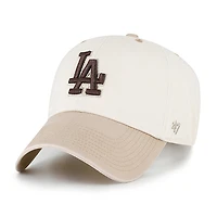 Casquette ajustable Los Angeles Dodgers « 47 Natural/Tan Neutral Terrain Clean Up » pour homme