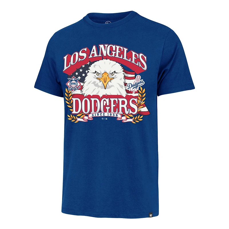 Men's '47 Royal Los Angeles Dodgers Americana Eagle T-Shirt