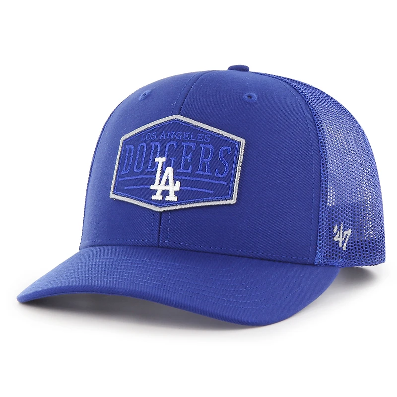 Casquette réglable '47 Royal Los Angeles Dodgers Ridgeline Tonal Patch Trucker pour homme