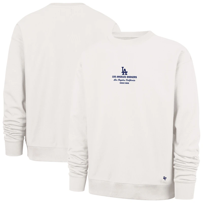 Sweat-shirt à col rond en polaire Anderson Foundation pour homme, modèle 47 Sand Los Angeles Dodgers