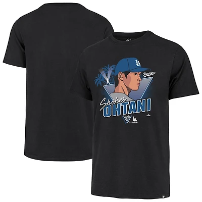 T-shirt noir « 47 Shohei Ohtani » pour homme, caricature du joueur des Dodgers de Los Angeles, Franklin