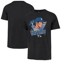 T-shirt noir « 47 Shohei Ohtani » pour homme, caricature du joueur des Dodgers de Los Angeles, Franklin