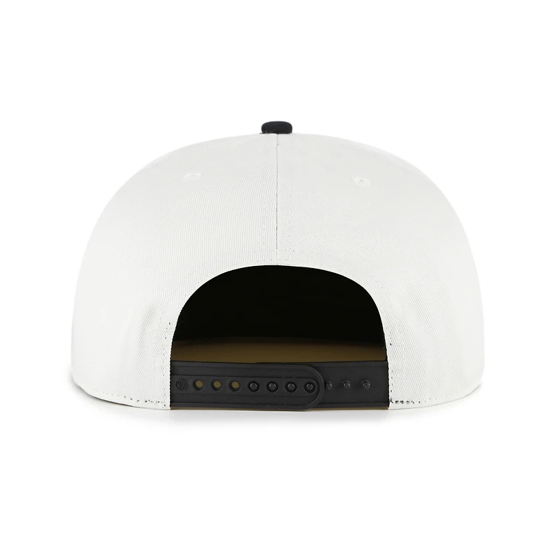 Casquette snapback blanche/noire pour homme des Dodgers de Los Angeles, modèle « 47 », modèle Foundation Captain