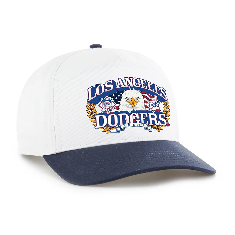 Men's '47 White/Navy Los Angeles Dodgers Americana Eagle Hitch Adjustable Hat