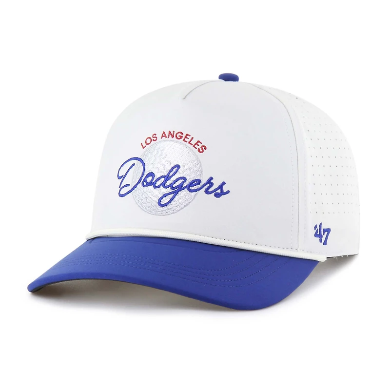 Men's '47 White/Royal Los Angeles Dodgers Gimmie Golf Hitch Rope Adjustable Hat