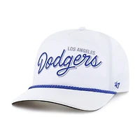 Casquette ajustable blanche « 47 » des Dodgers de Los Angeles pour homme, modèle Brrr Fairway Hitch