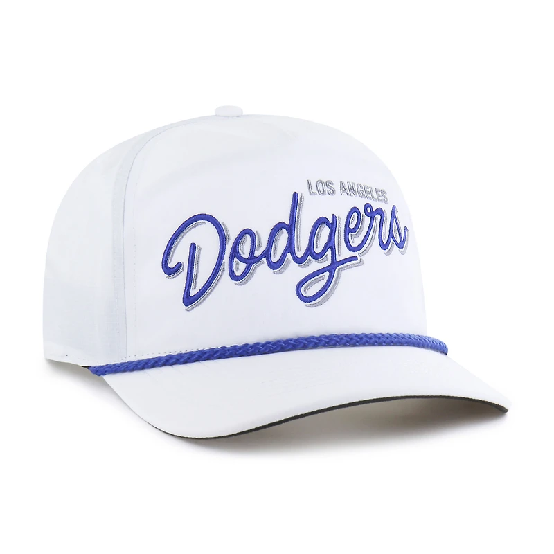 Casquette ajustable blanche « 47 » des Dodgers de Los Angeles pour homme, modèle Brrr Fairway Hitch