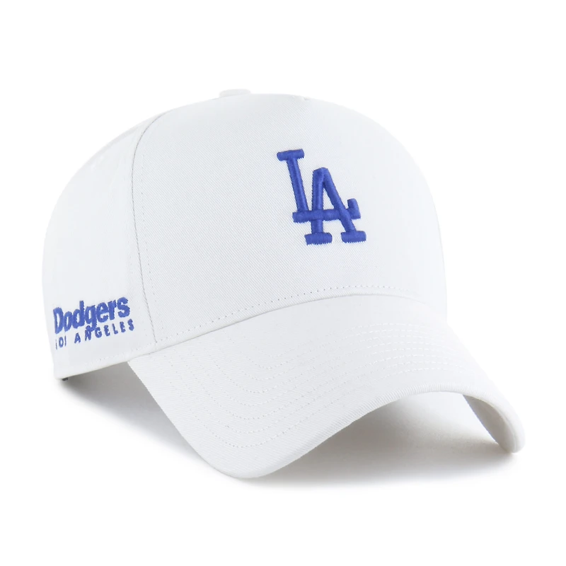 Men's '47 White Los Angeles Dodgers Foundational Pinch Offside Adjustable Hat