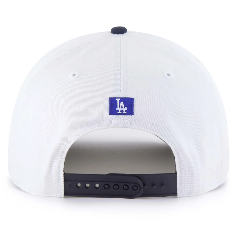 Casquette ajustable blanche patriotique à revers des Dodgers de Los Angeles de 1947 pour homme