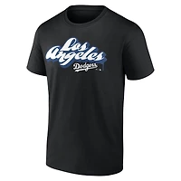 Men's  Black Los Angeles Dodgers Graffiti T-Shirt