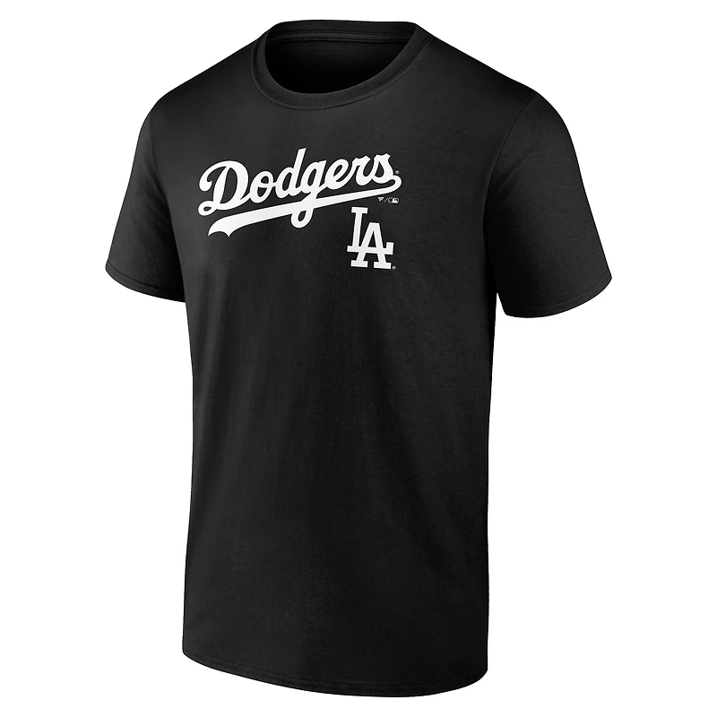 T-shirt noir pour homme des Dodgers de Los Angeles
