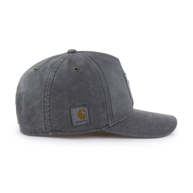 Men's Carhartt x '47 Charcoal Los Angeles Dodgers Dyed Hitch Adjustable Hat