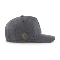 Men's Carhartt x '47 Charcoal Los Angeles Dodgers Dyed Hitch Adjustable Hat