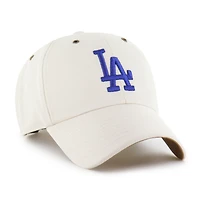 Men's Carhartt x '47 Natural Los Angeles Dodgers Undyed Clean Up Adjustable Hat