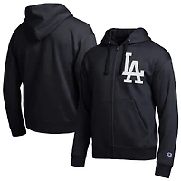 Men's Champion  Black Los Angeles Dodgers All-Star Full-Zip Hoodie