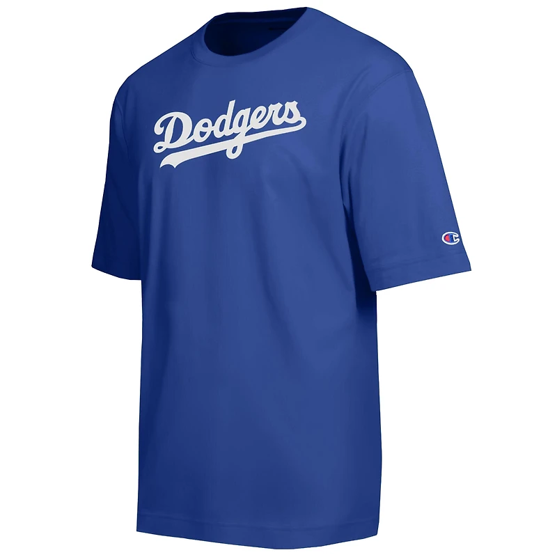 Men's Champion Royal Los Angeles Dodgers All Star Chenille Wordmark T-Shirt
