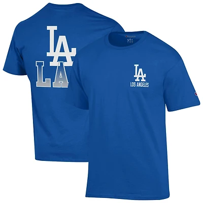 T-shirt Champion Royal Los Angeles Dodgers pour homme
