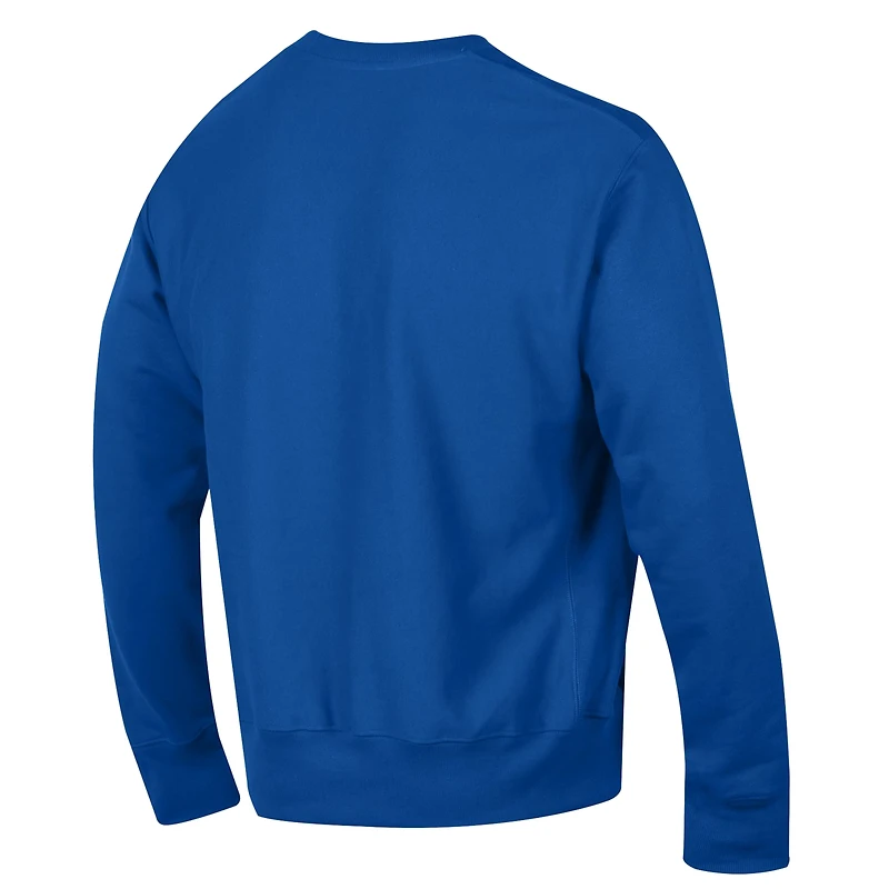 Men's Champion  Royal Los Angeles Dodgers Reverse Weave Chenille Sweatshirt