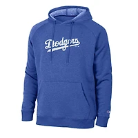 Men's Champion  Royal Los Angeles Dodgers Triumph Tri-Blend Raglan Hoodie
