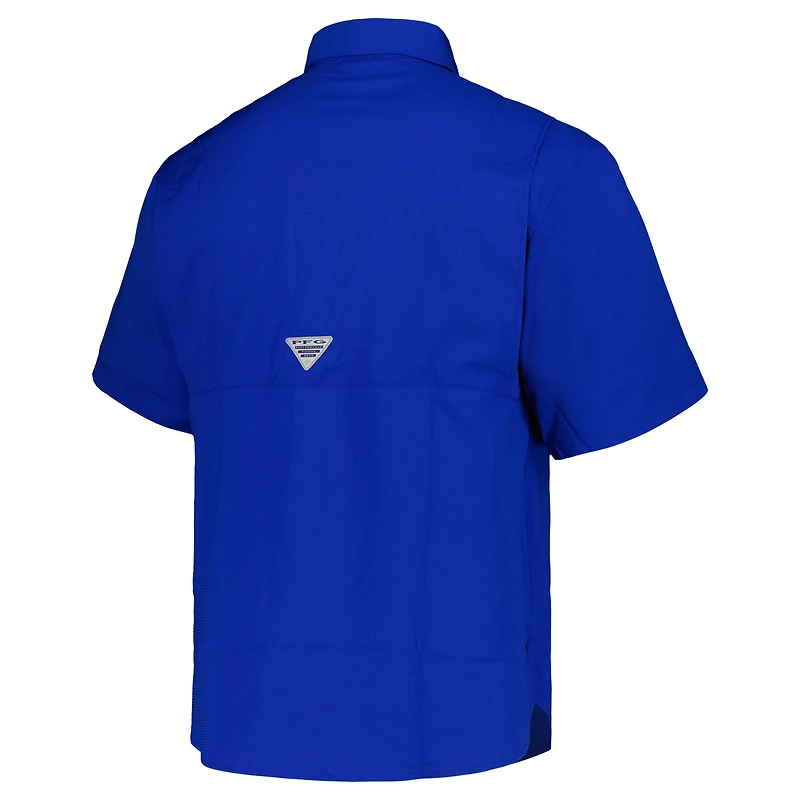 Chemise boutonnée Columbia Royal Los Angeles Dodgers Tamiami Omni-Shade pour hommes