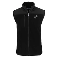 Gilet zippé en polaire Sherpa écologique Cascade pour homme, couleur noire, de coupe Cutter & Buck, des Los Angeles Dodgers, grande taille
