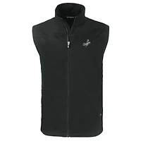 Gilet zippé écologique pour homme Cutter & Buck, noir, Los Angeles Dodgers, taille grande et