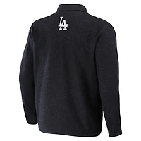 Men's Darius Rucker Collection by Fanatics Black Los Angeles Dodgers Ringstop Full-Snap Shacket