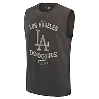 Débardeur homme Darius Rucker Collection par Fanatics, couleur anthracite, Los Angeles Dodgers