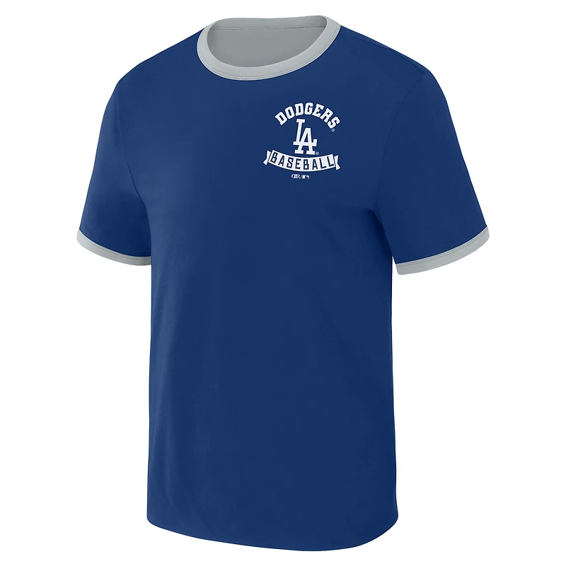 Collection Darius Rucker pour homme par Fanatics T-shirt réversible bleu royal/gris Los Angeles Dodgers