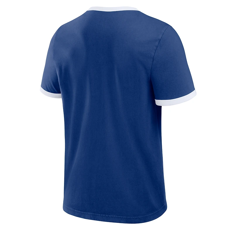 Men's Darius Rucker Collection by Fanatics  Royal Los Angeles Dodgers Washed Ringer T-Shirt