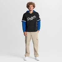 Men's Fanatics Royal/White Los Angeles Dodgers Oversized Fire Speed​ Layered Hoodie