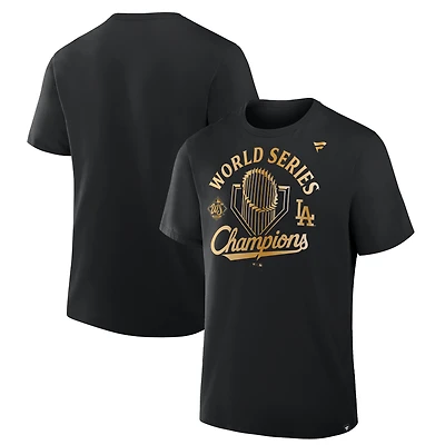 Men's Fanatics Black Los Angeles Dodgers 2025 World Series Champions Locker Room Parade T-Shirt