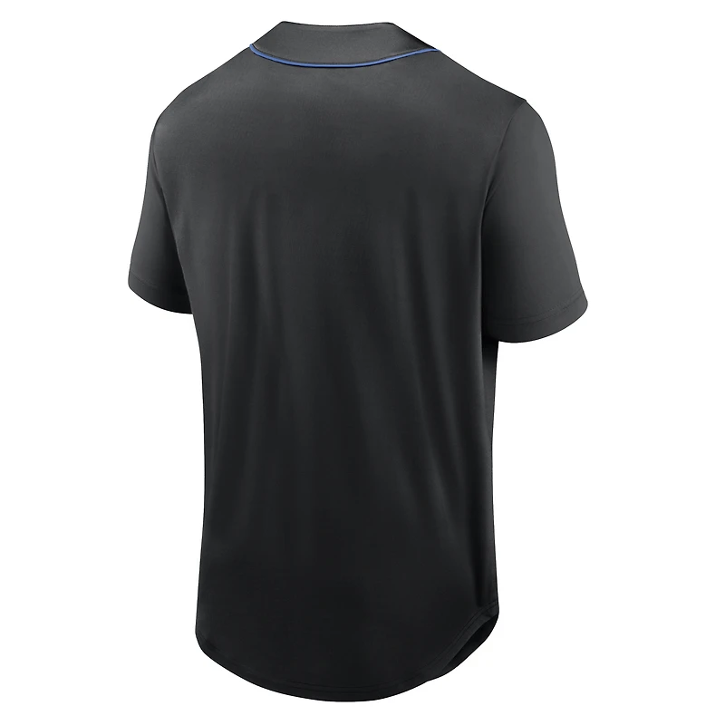 Men's Fanatics Black Los Angeles Dodgers Franchise Button-Up Fashion Top