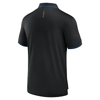 Polo noir Fanatics pour homme, motif Front Office Move Mono Pique des Dodgers de Los Angeles