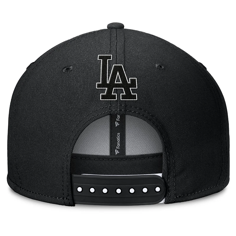 Men's Fanatics  Black Los Angeles Dodgers Glint Snapback Hat