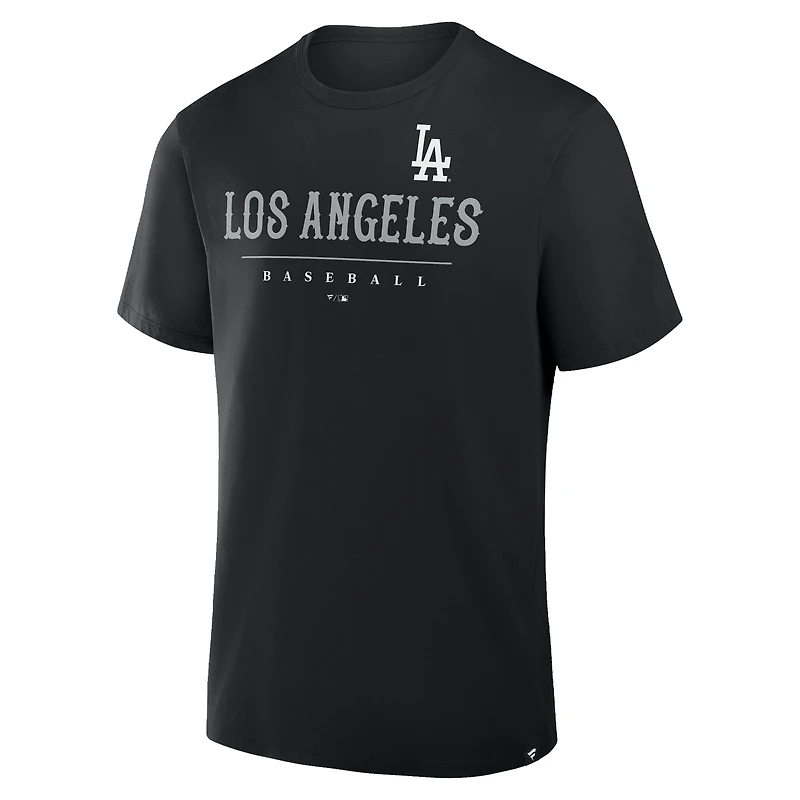 T-shirt fanatique noir pour homme Los Angeles Dodgers Legacy