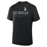 T-shirt fanatique noir pour homme Los Angeles Dodgers Legacy