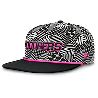 Casquette snapback noire Let's Glow Moon Shot des Los Angeles Dodgers Fanatics pour hommes