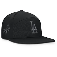 Casquette ajustable noire Fanatics Platoon des Los Angeles Dodgers pour homme