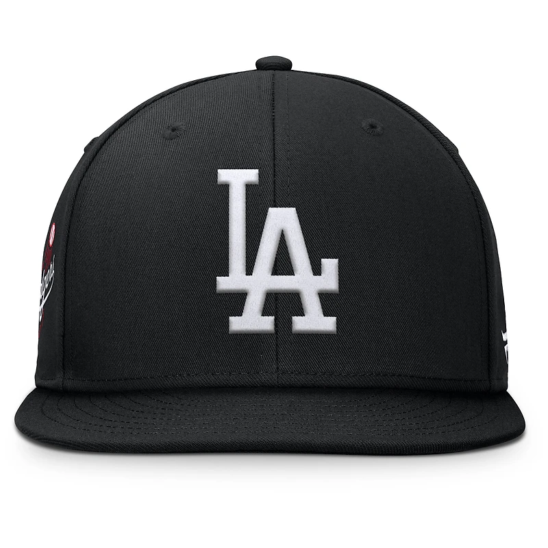 Casquette à pression noire pour hommes Los Angeles Dodgers Walk-Off Bullpen Fanatics