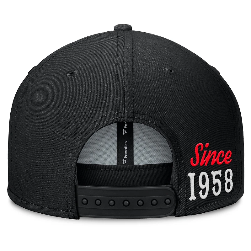 Casquette à pression noire pour hommes Los Angeles Dodgers Walk-Off Bullpen Fanatics