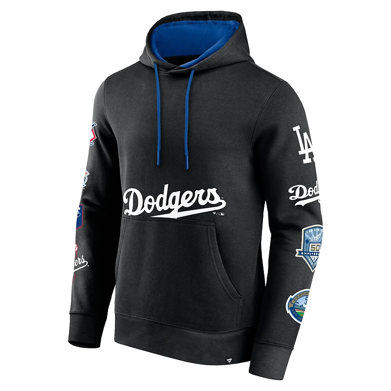 Sweat à capuche noir Fanatics pour hommes des Dodgers de Los Angeles Wild Winner