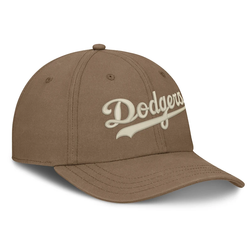 Casquette ajustable Fanatics marron Los Angeles Dodgers Level Up Herth pour homme