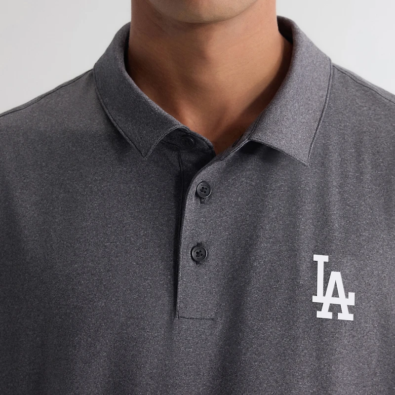 Men's Fanatics Charcoal Los Angeles Dodgers Clutch Polo