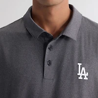 Men's Fanatics Charcoal Los Angeles Dodgers Clutch Polo