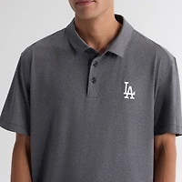 Polo à pochette Fanatics Charcoal Los Angeles Dodgers pour homme