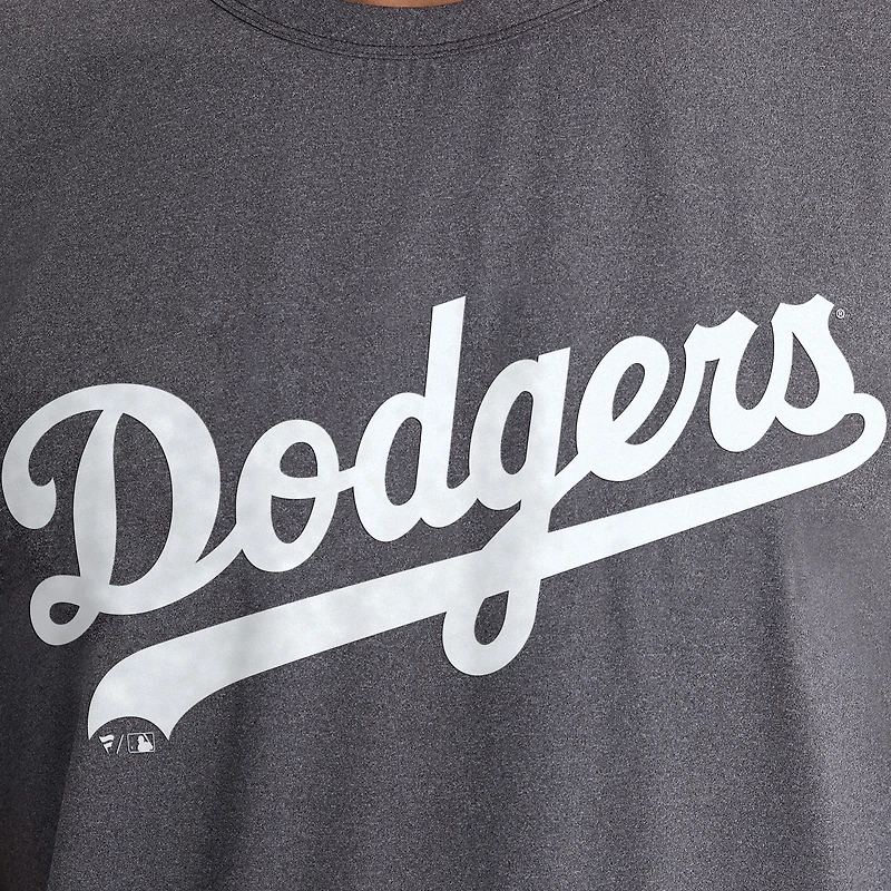 Men's Fanatics Charcoal Los Angeles Dodgers Clutch Winning Edge T-Shirt