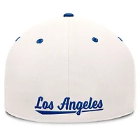 Casquette ajustée Fanatics pour homme crème/bleu royal des Dodgers de Los Angeles
